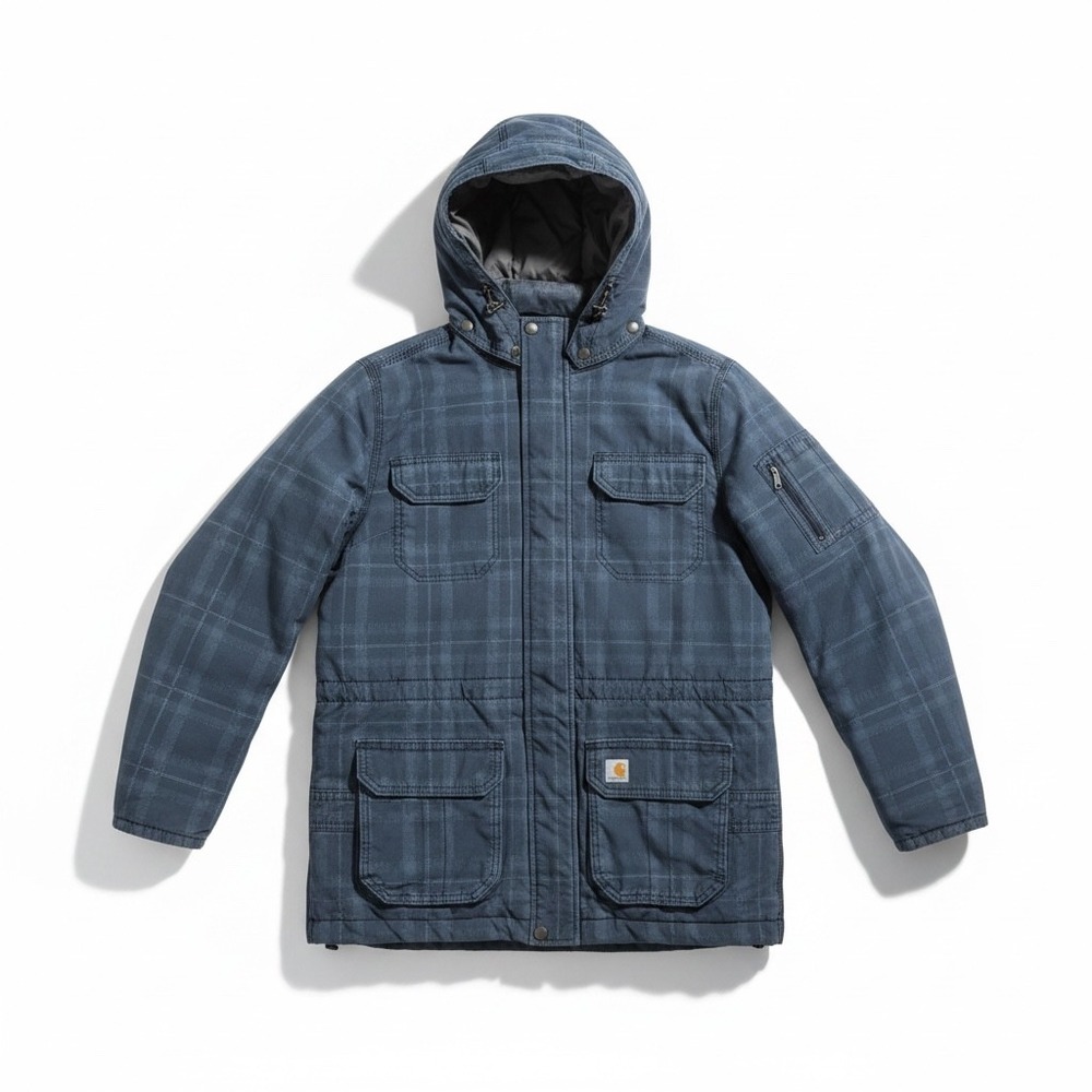 Carhartt‎ Women's Sz Medium 8/10 101735 Quilted Flannel Lined Gallatin Coat